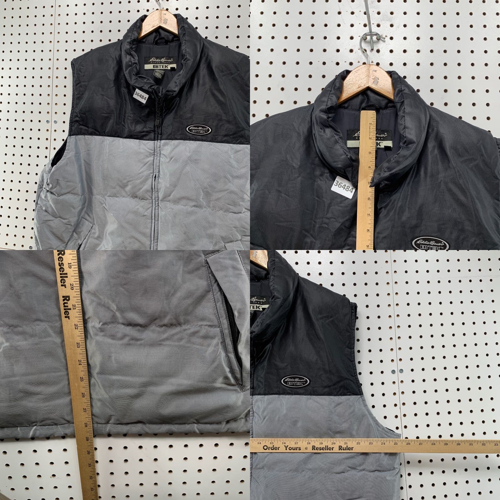 Eddie Bauer Eddie Bauer EBTEK Down Puffer Vest Mens Large Gray Reflective 25.5x29 EBTEK Down Puffer Vest Mens Large Gray Reflective 25.5x29 Size US L / EU 52-54 / 3 - 8 Thumbnail