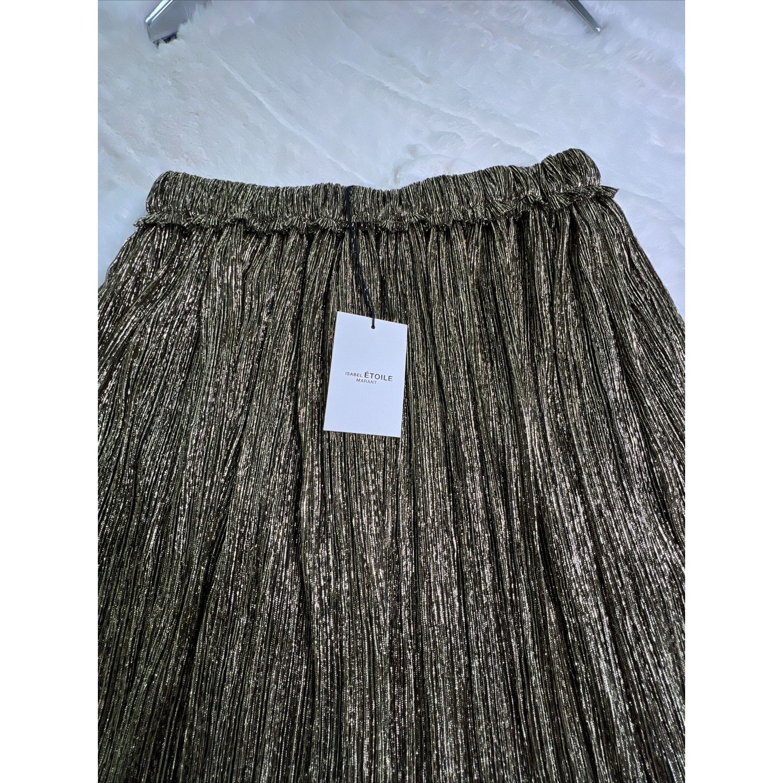 Isabel Marant ISABEL MARANT-Etoile Mini Skirt-Dore/Gold-Size 36-W/Tag’s Size 26" / US 2 / IT 38 - 2 Thumbnail
