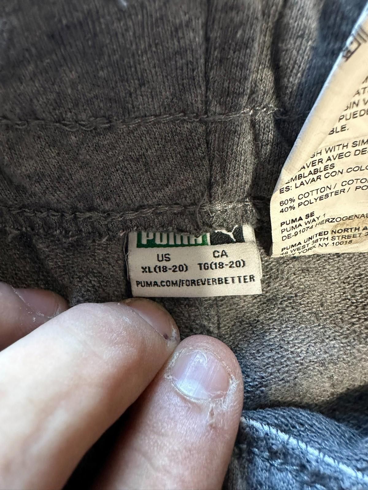 Puma Puma Sweatpants XL Gray Fleece Logo Size 40" / US 18 - 5 Thumbnail