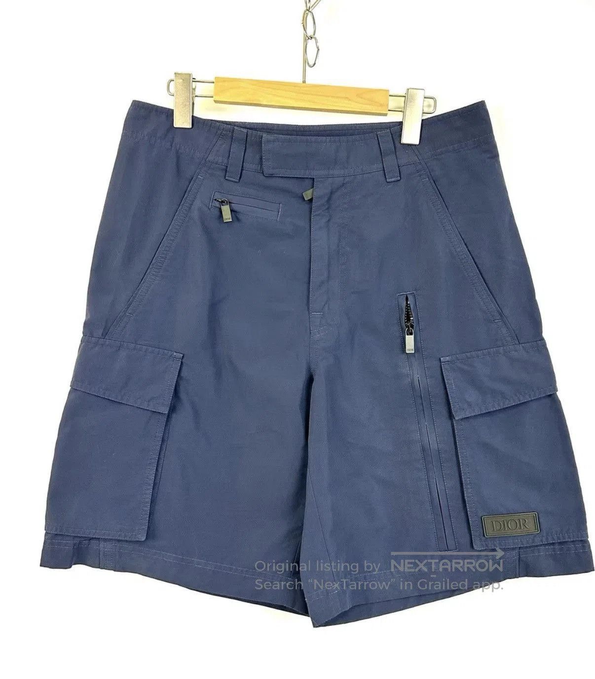 Dior Blue Cargo Shorts with Multiple Pockets Size 32. Size US 32 / EU 48 - 1 Thumbnail