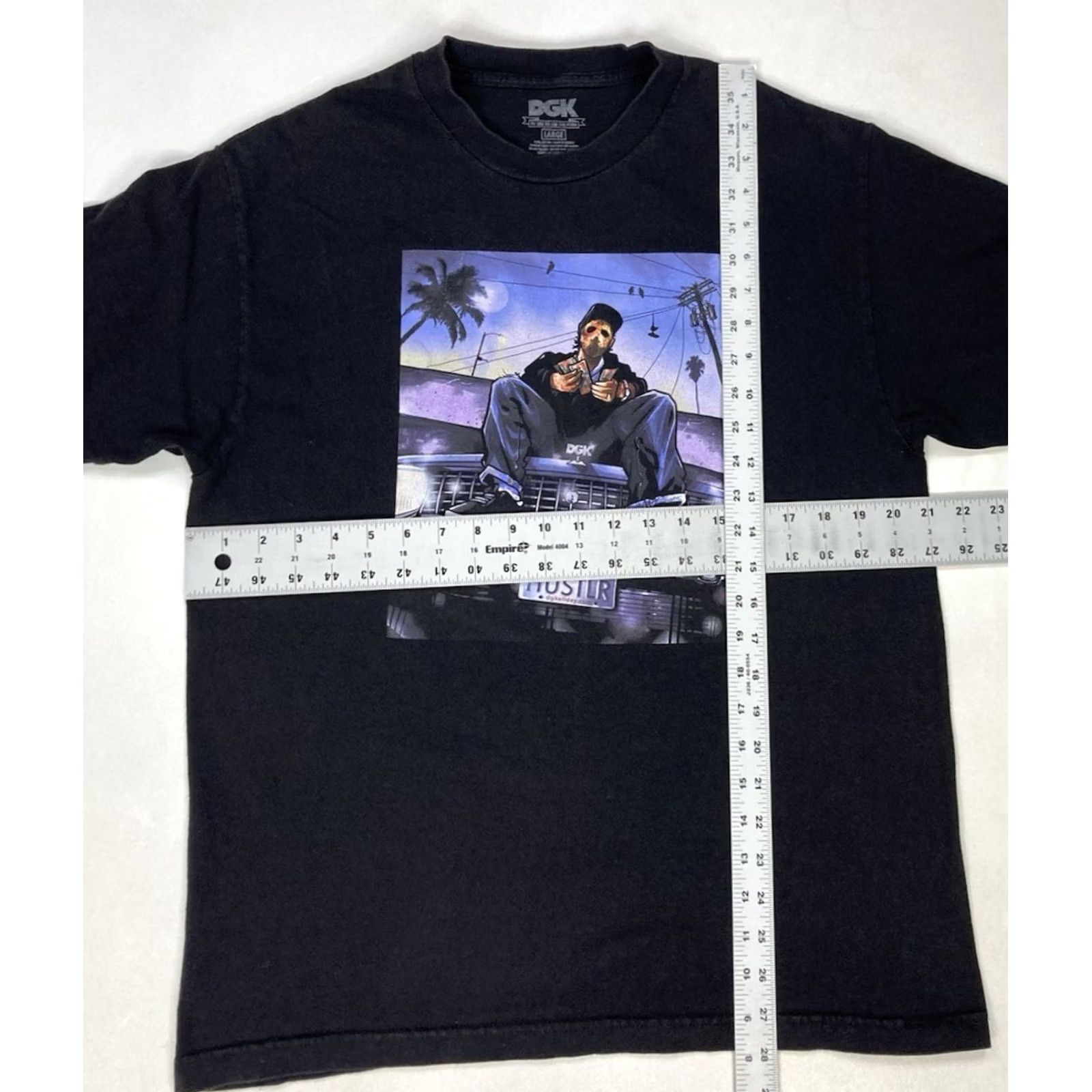 DGK DGK Getto Hustler Graphic T-shirt Men Large Black Short Sleeve Size US L / EU 52-54 / 3 - 5 Thumbnail