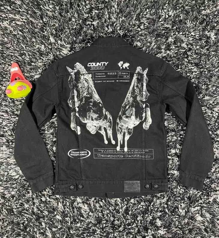 Marcelo Burlon marcelo burlon printed denim jacket Size US S / EU 44-46 / 1 - 1 Thumbnail