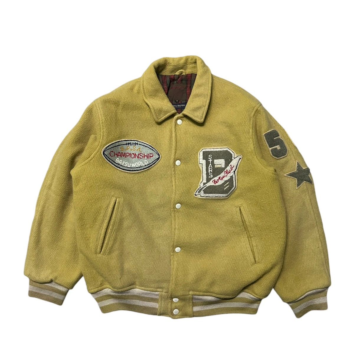 Vintage Men’s Bat-su championship football wool varsity jacket Size US M / EU 48-50 / 2 - 1 Thumbnail