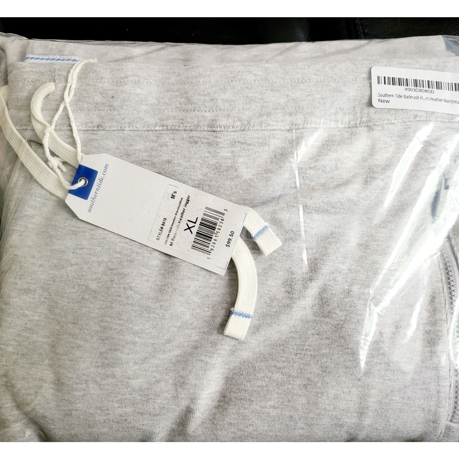 Southern Tide NWT Southern Tide Backrush Heather Joggers Pants Marshmallow Size US 40 / EU 56 - 5 Thumbnail