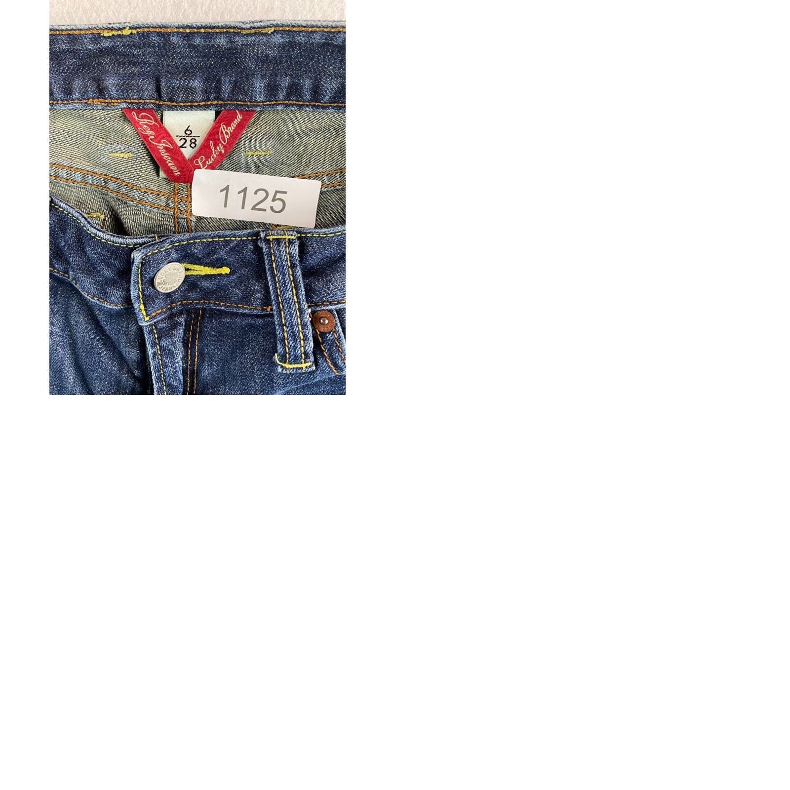 Lucky Brand Lucky Brand Jeans Womens 6 Bootcut Mid-Rise Denim Distressed Blue 31in Inseam 5-Pocket Regular Size 6 Womens Size 28" / US 6 / IT 42 - 9 Thumbnail