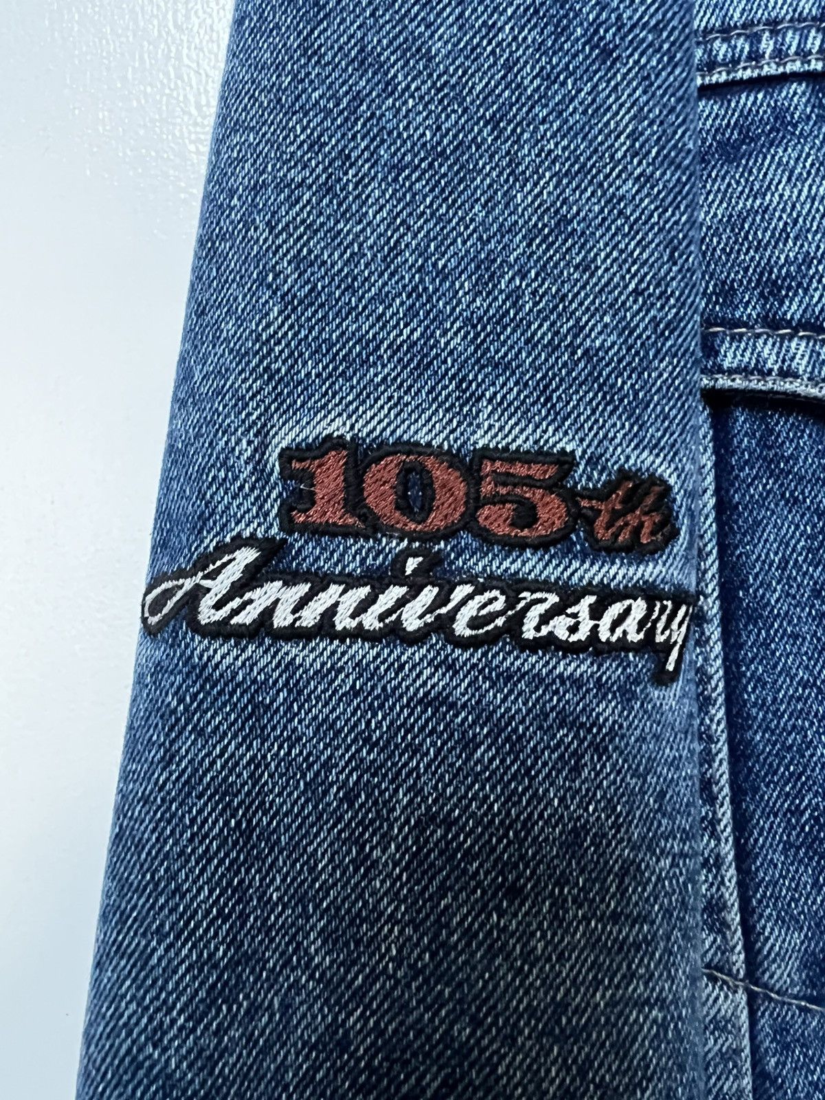 Harley Davidson Harley Davidson 105 Year Anniversary Denim Jacket Size US XXL / EU 58 / 5 - 4 Thumbnail