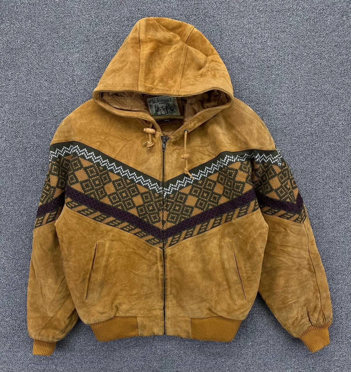 Vintage Sun Valley Hooded Rare Leather Jacket