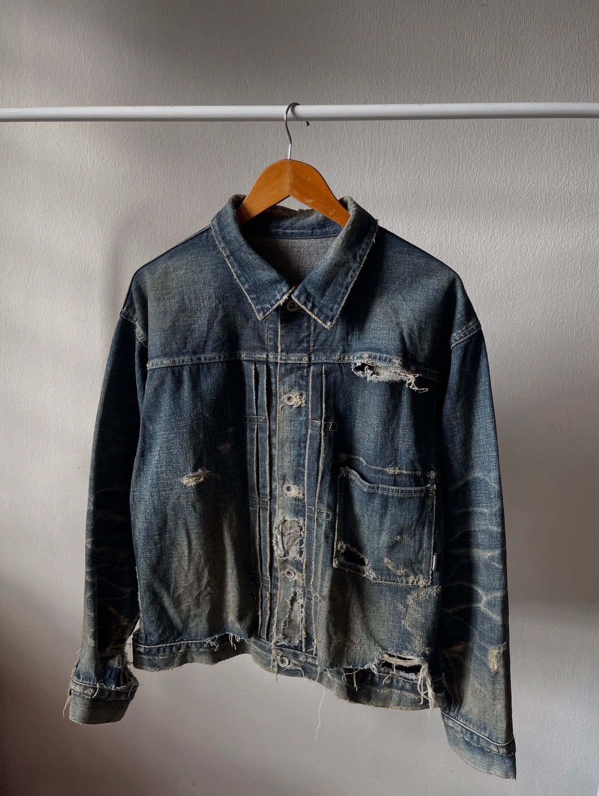 Neighborhood Sample Neighborhood Savage Type-1 Denim Jacket C1 Size US XL / EU 56 / 4 - 1 Thumbnail