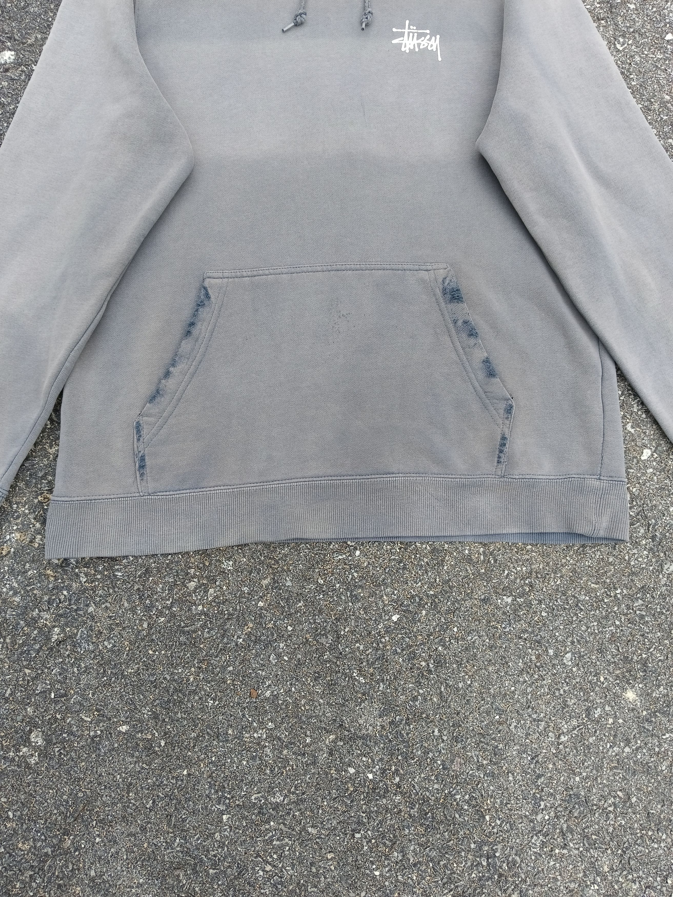 Stussy THRASH FADED STUSSY SPELLOUT BACK PRINT HOODED Size US M / EU 48-50 / 2 - 3 Thumbnail