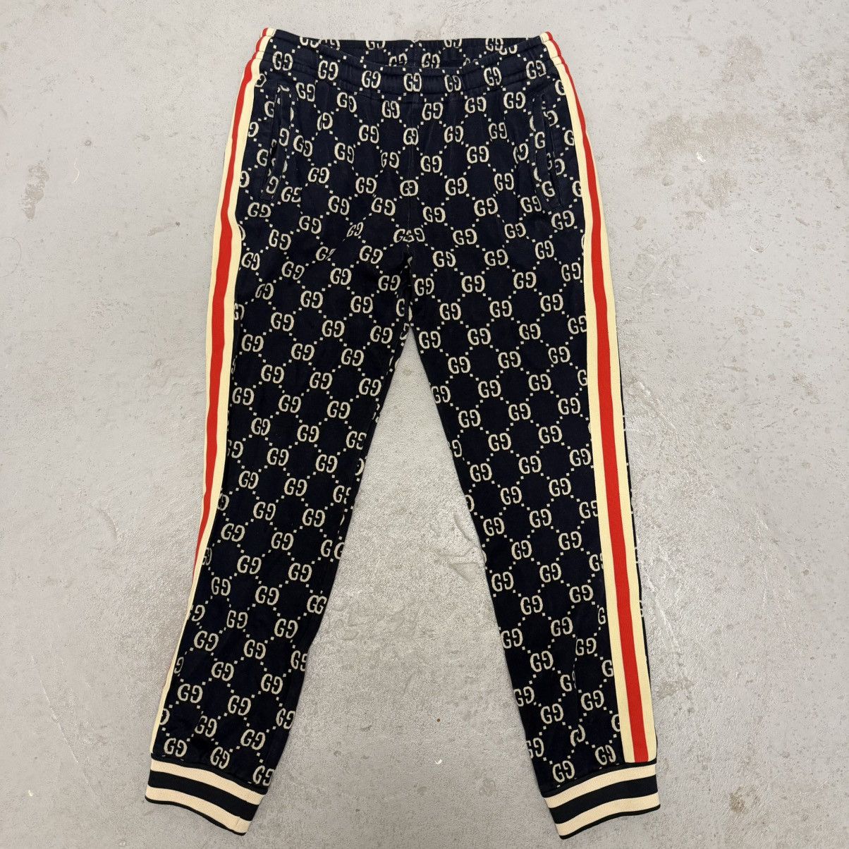 Gucci Gucci Monogram Taped Sleeve Track Sweatpants Sz Large Size US 34 / EU 50 - 1 Thumbnail