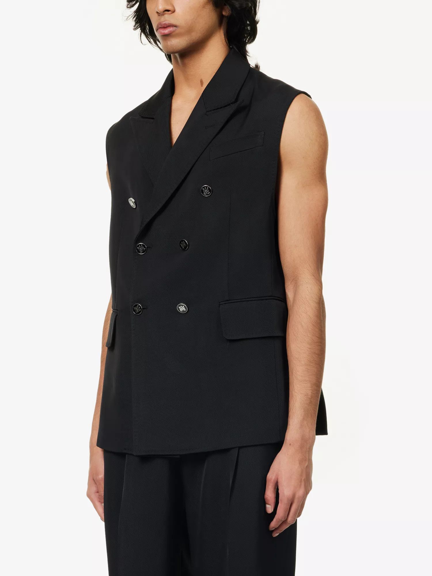 Amiri o1y0525 Vest in Black Size US M / EU 48-50 / 2 - 3 Thumbnail