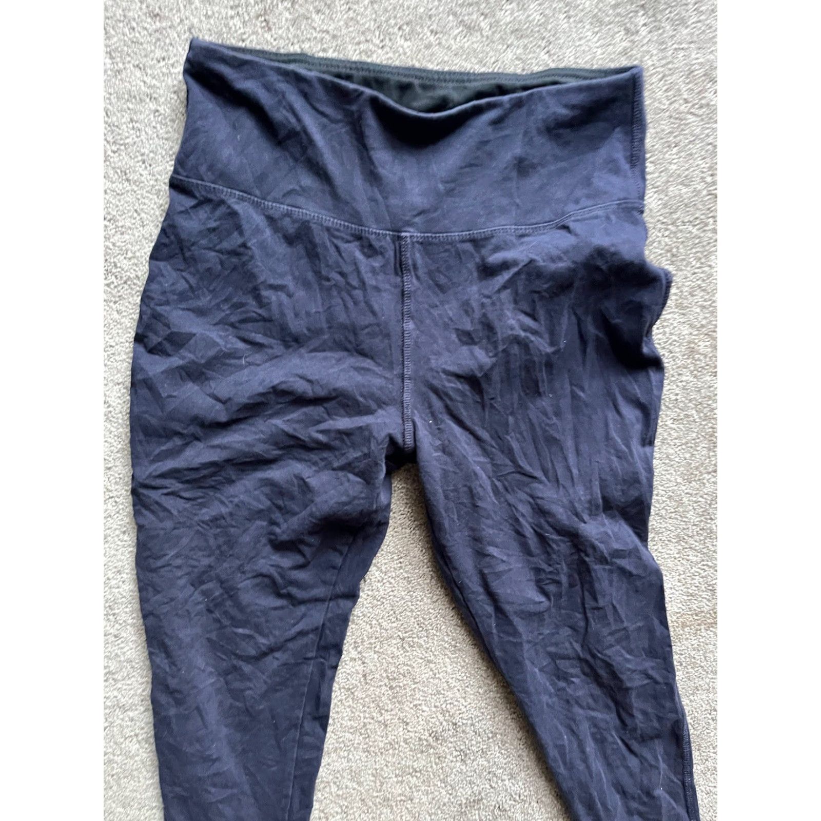 Vintage Marika Leggings Size Large Navy Blue Women Fitness Activewear Skinny Ankle Style Size 36" / US 14 / IT 50 - 2 Thumbnail