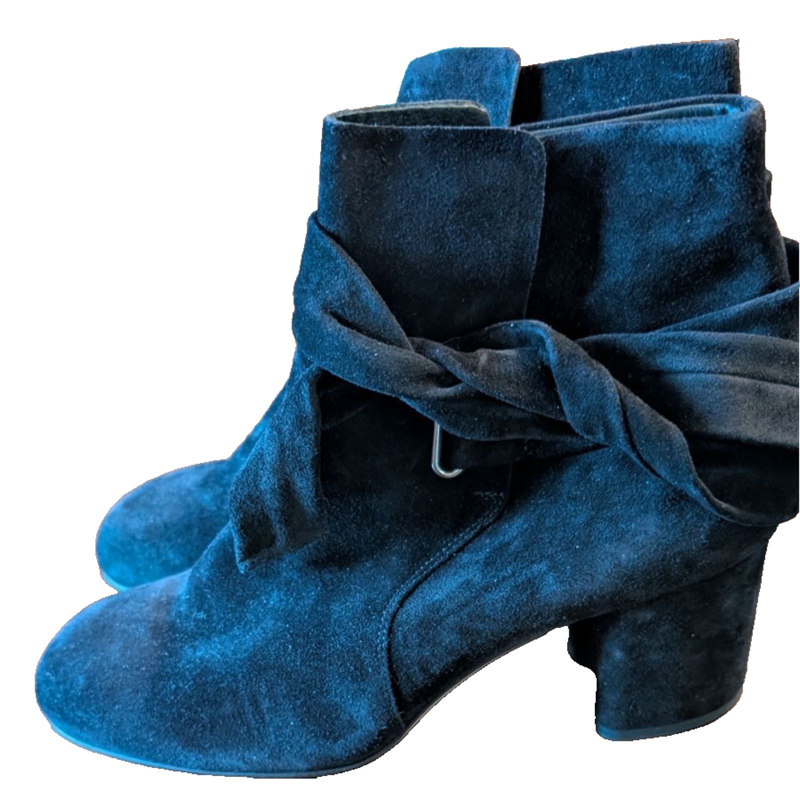 Rag & Bone NEW Rag & Bone Black Suede Ankle Boots Booties Size 37 NWOB Size US 7 / IT 37 - 2 Thumbnail