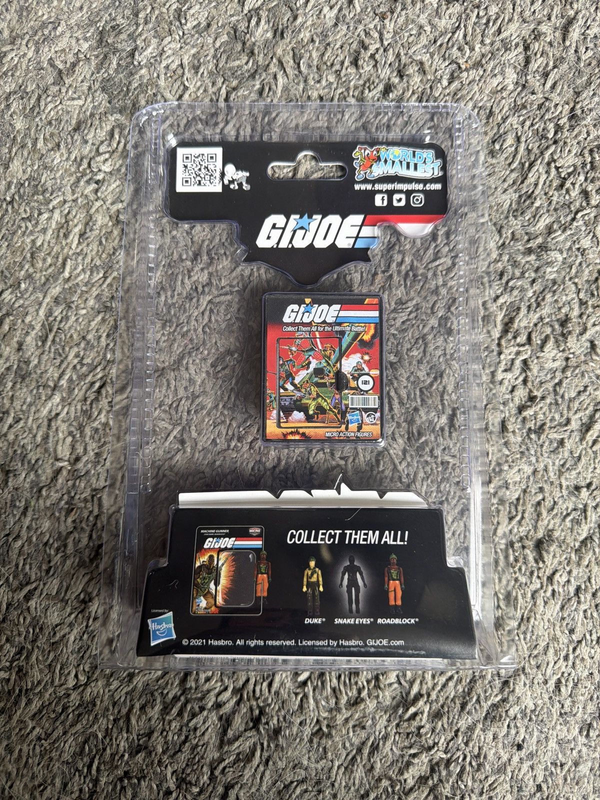 Hypebeast 2021 World’s Smallest G.I. Joe Roadblock Micro Action Figure Size ONE SIZE - 2 Thumbnail