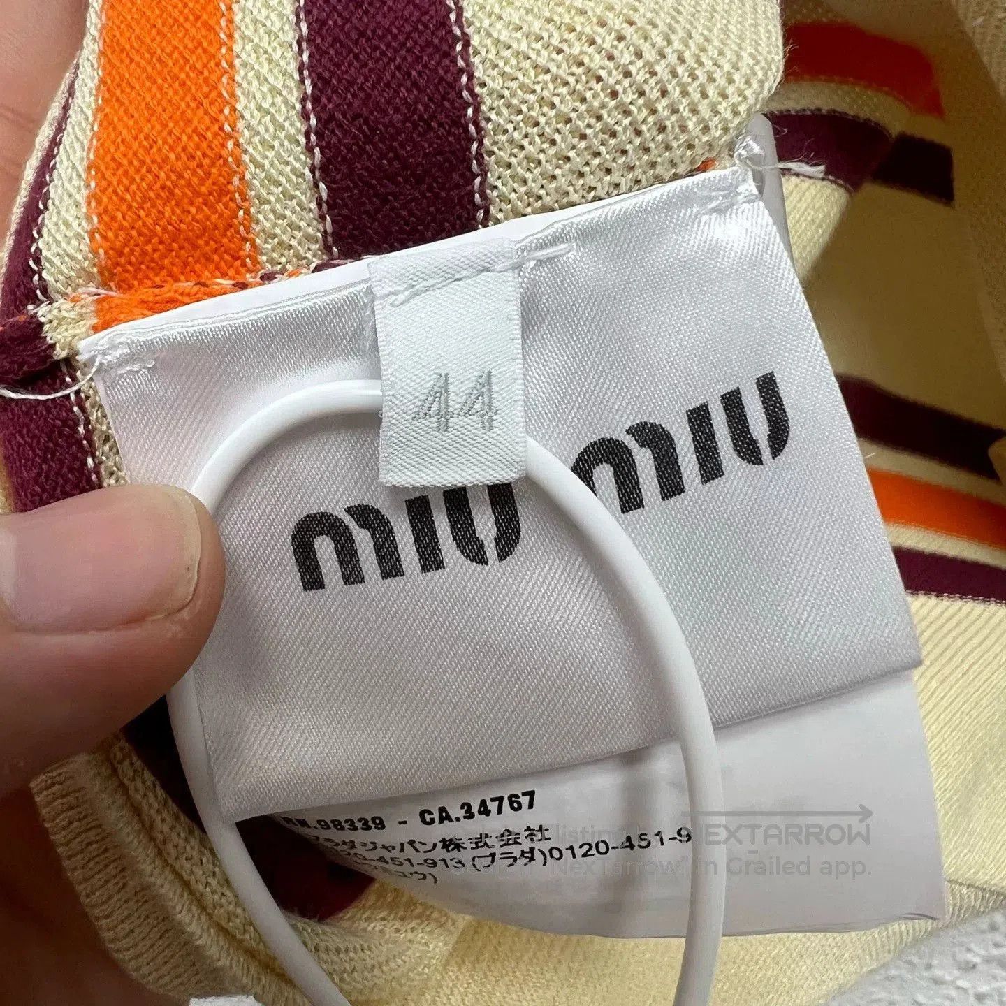 Miu Miu miumiu classic logo short sleeve polo shirt. Size US S / EU 44-46 / 1 - 4 Thumbnail