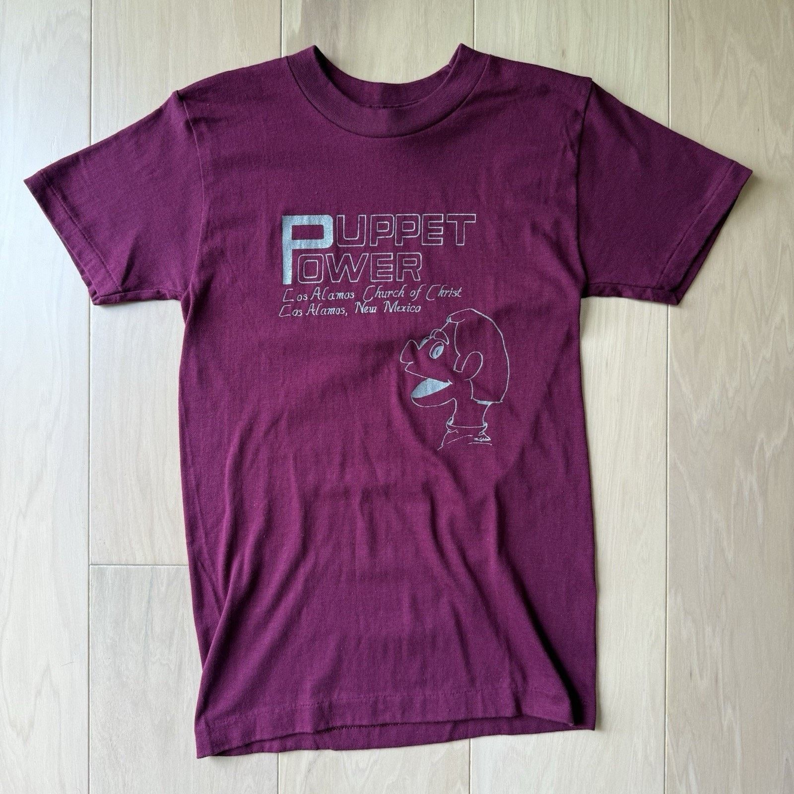 Vintage Vintage Puppet Power Shirt S Maroon 80s Made USA Los Alamos Size US S / EU 44-46 / 1 - 1 Thumbnail