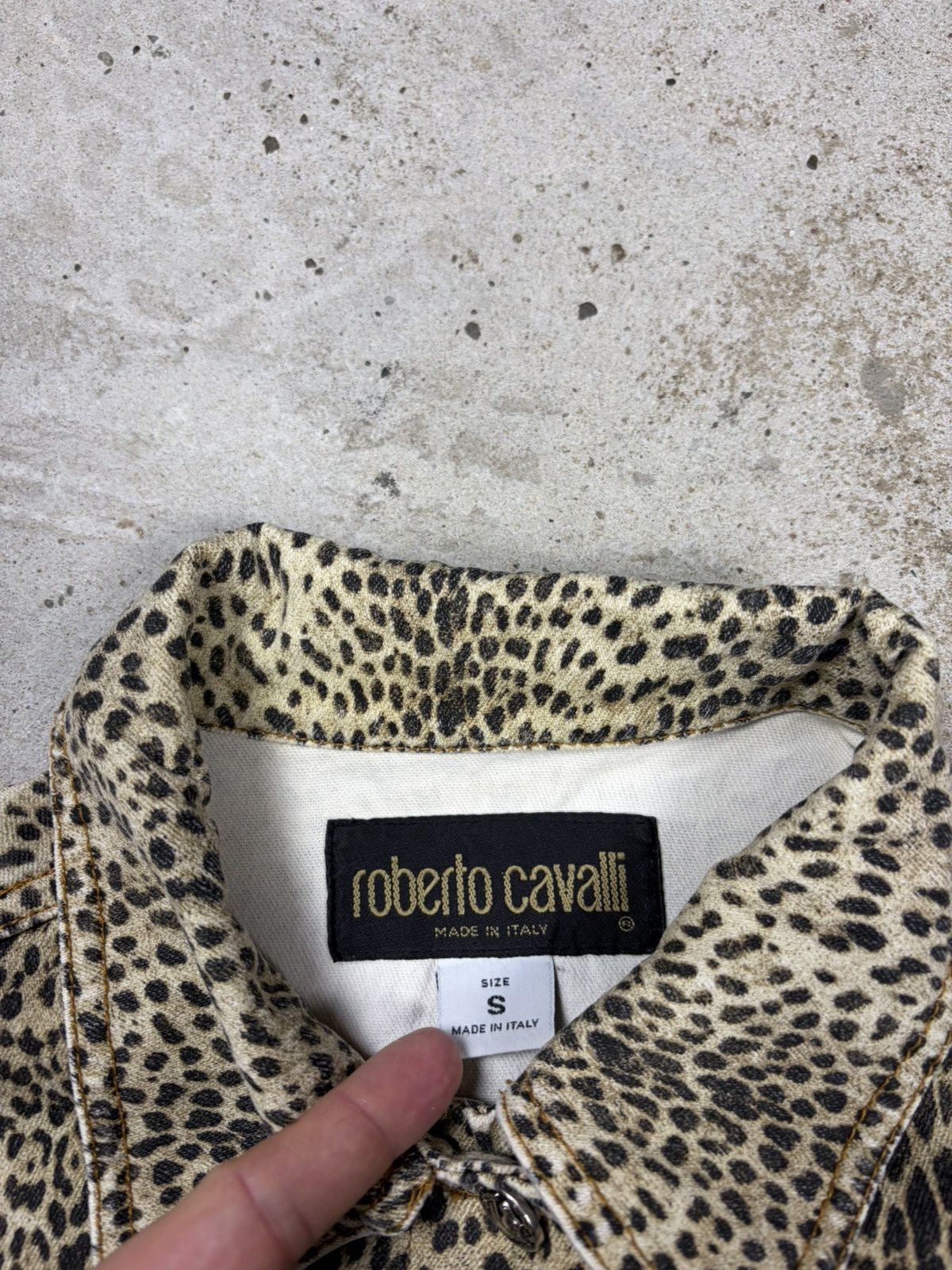 Roberto Cavalli Vintage 1990s Roberto Cavalli Leopard Animal Print Jacket Size S / US 4 / IT 40 - 9 Thumbnail