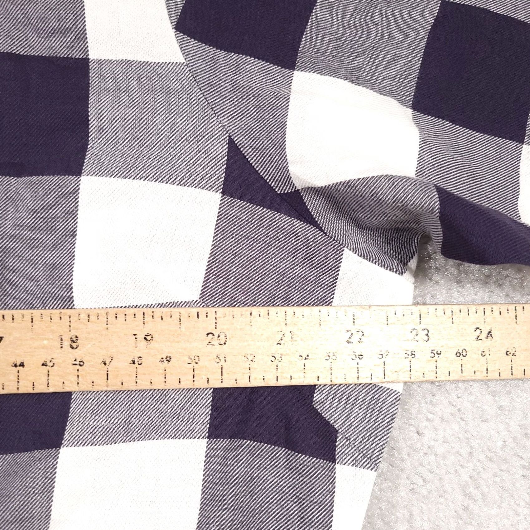 Vintage VINTAGE Evy's Tree Belinda Short Sleeve Knee Length Dress Pockets Womens Large Blue Check Size 36" / US 14 / IT 50 - 7 Thumbnail