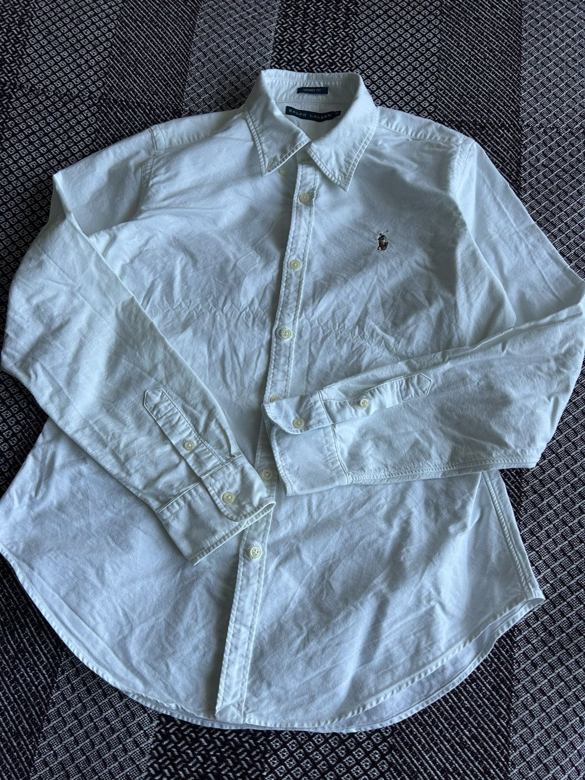 Ralph Lauren Polo Ralph Lauren Skinny Fit Women Shirt White Solid Style Size M / US 6-8 / IT 42-44 - 6 Thumbnail