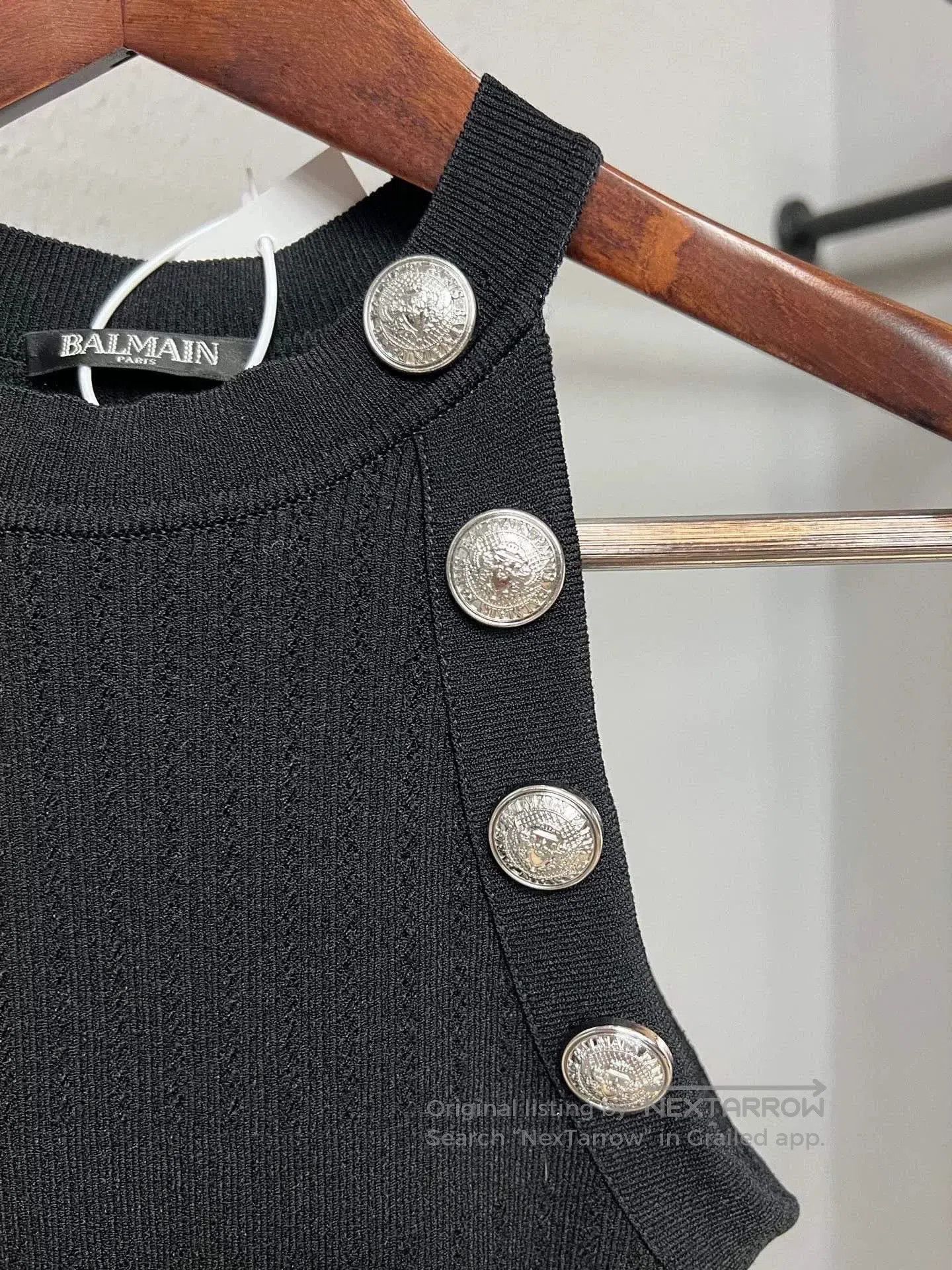 Balmain Balmain Silver Buckle Vest Dress. Size XS / US 0-2 / IT 36-38 - 3 Thumbnail