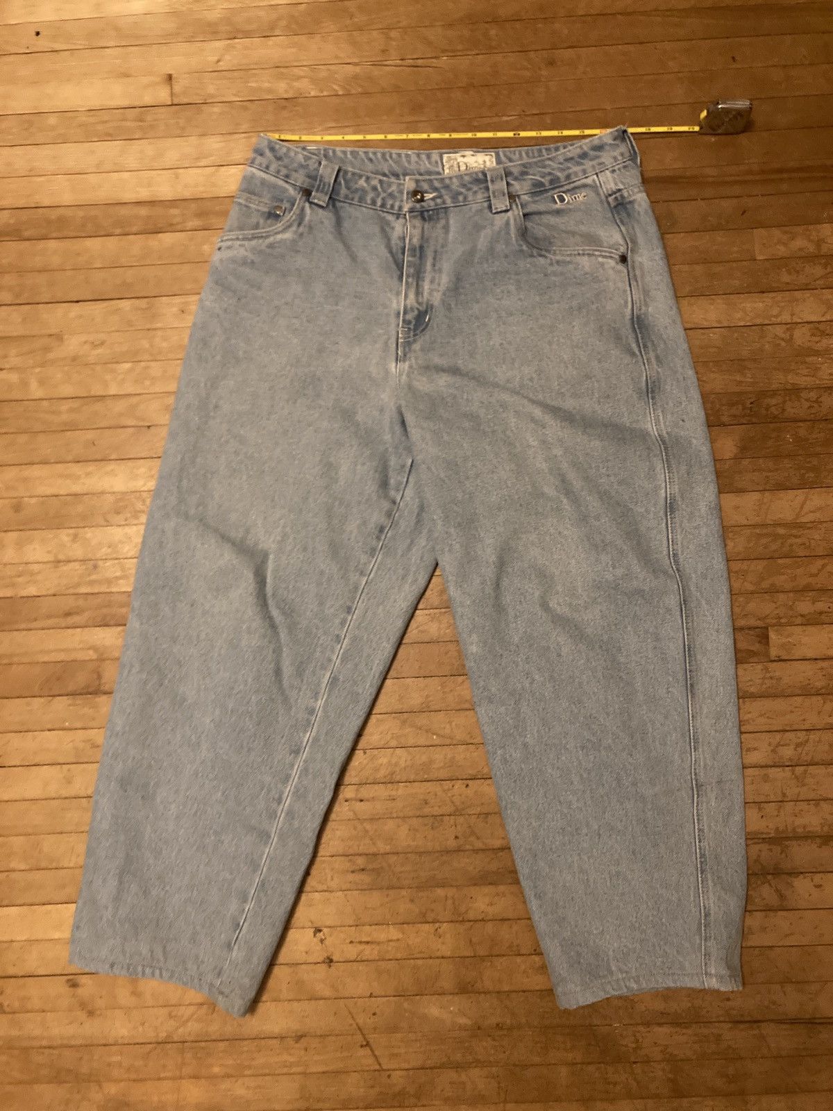 Dime Baggy light wash jean *HEMMED Size US 32 / EU 48 - 1 Thumbnail