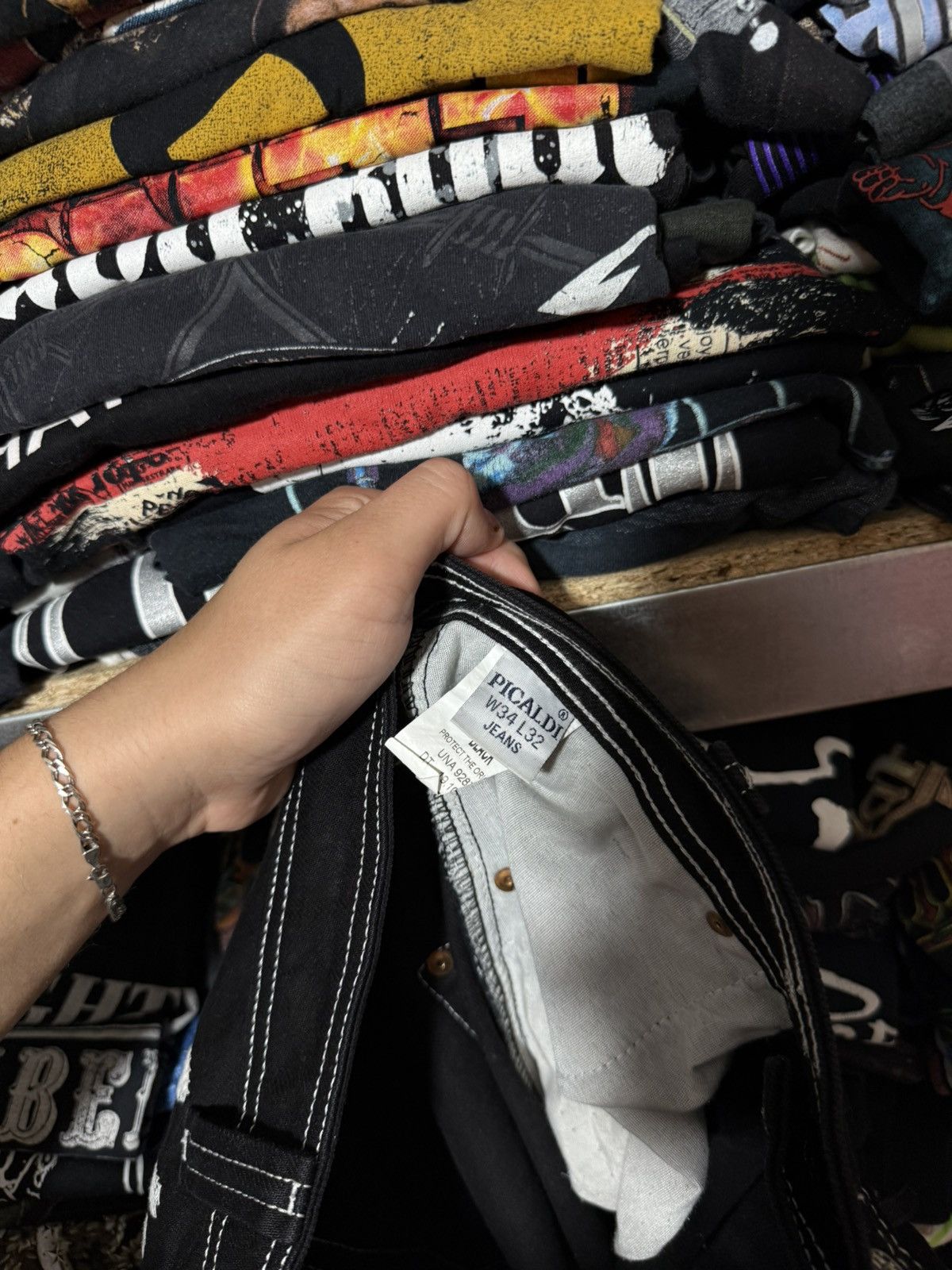 Japanese Brand Rare Japanese Brand Picaldi Baggy Rap Jeans Y2K Hype Size US 34 / EU 50 - 9 Thumbnail