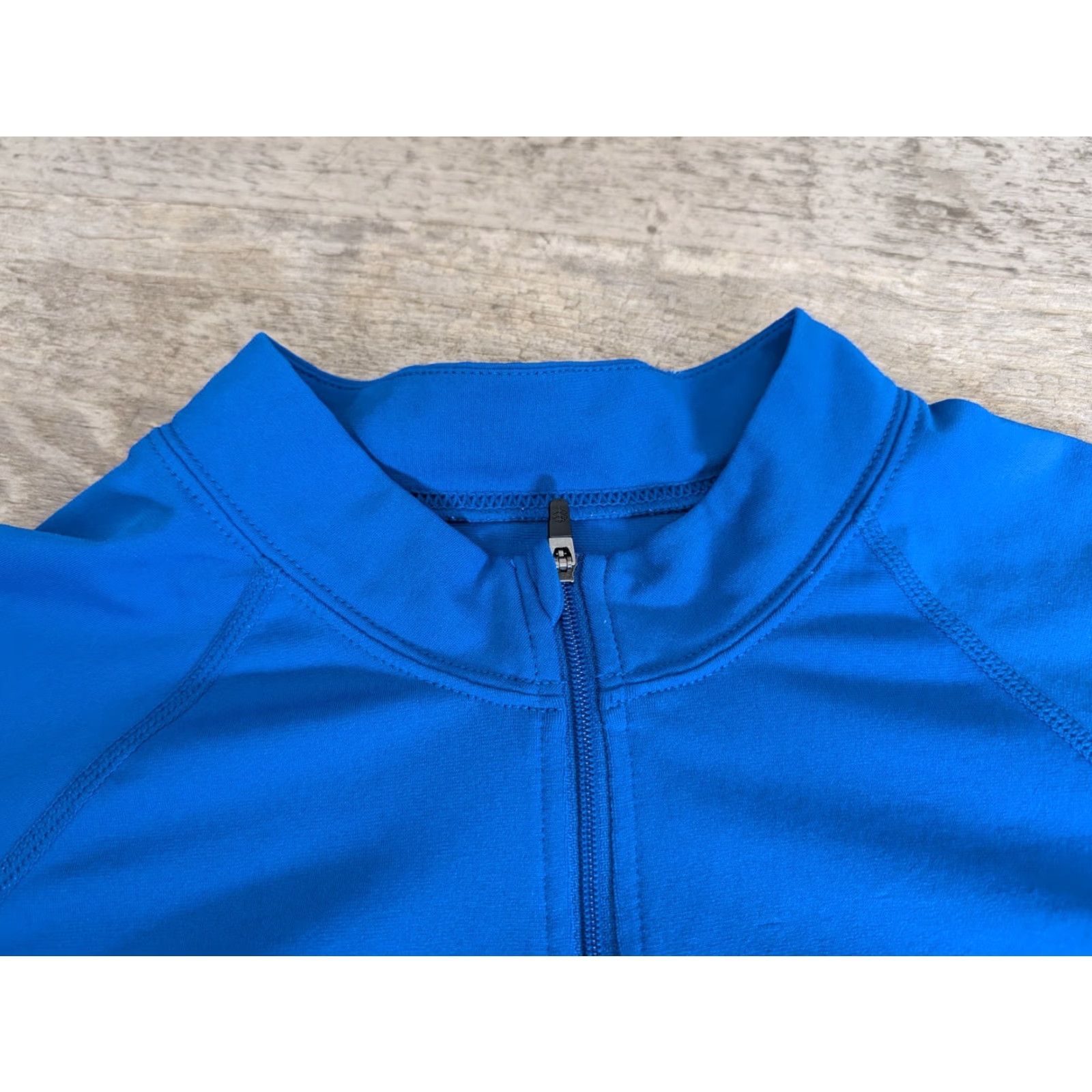 Vintage Coolibar Freestyle Women's Rash Guard Short Sleeve UPF 50+ Shirt Large Sz EUC Blue Zip Pocket 100% Polyester Machine Washable Size XL / US 12-14 / IT 48-50 - 2 Thumbnail
