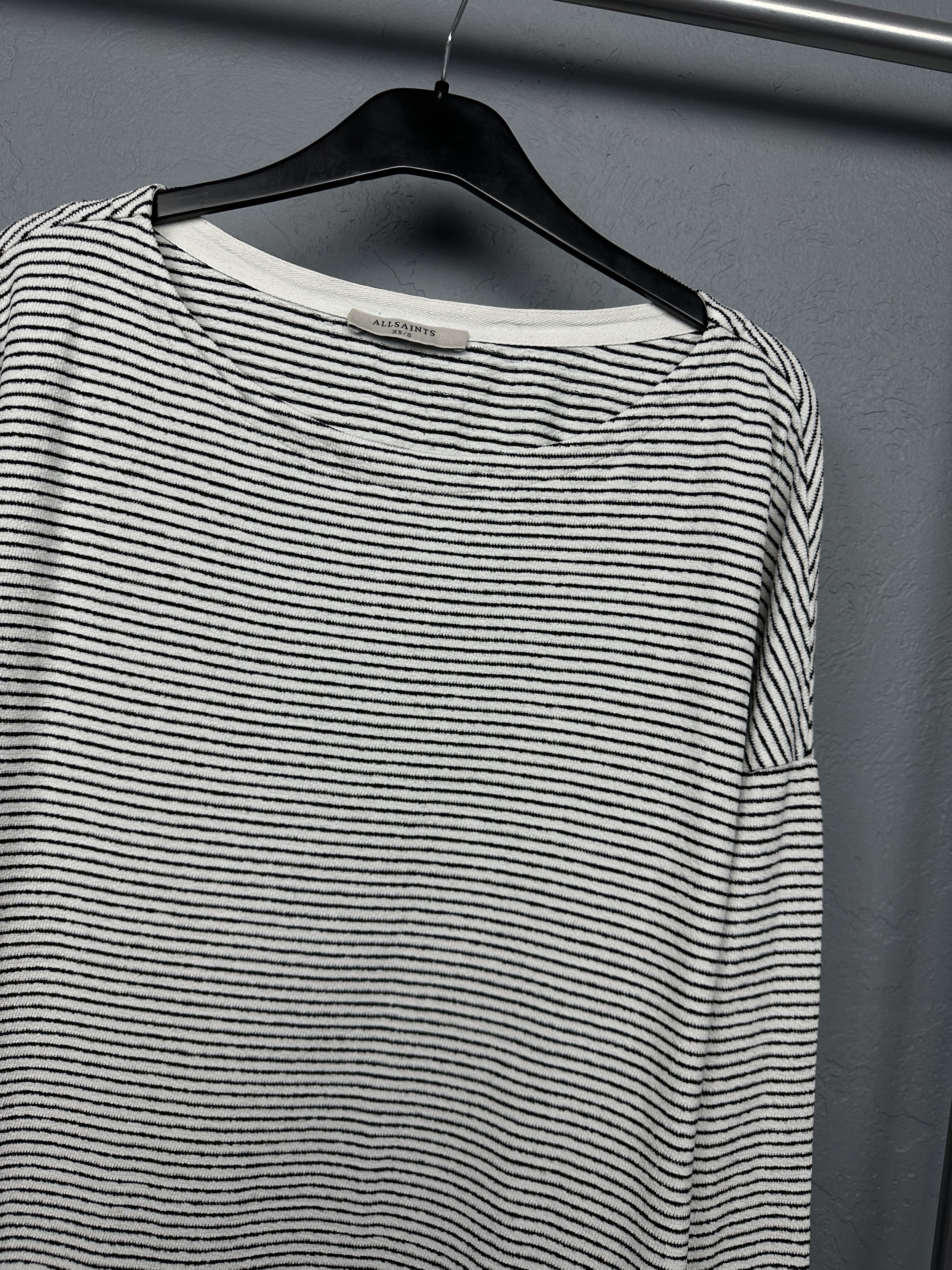 Allsaints Allsaints Womens Adelise Long Sleeve Striped T-Shirt Size S / US 4 / IT 40 - 2 Thumbnail