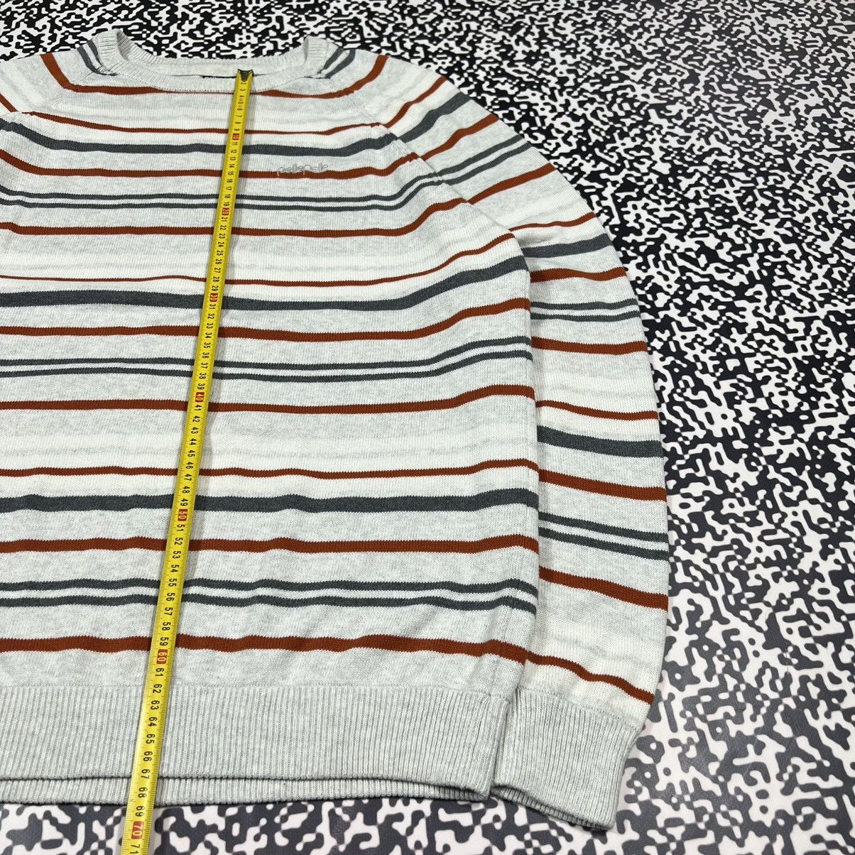 Pelle Pelle Vintage Y2K Pelle Pelle Striped Boxy Sweater Rap 90s Style Size US XXL / EU 58 / 5 - 17 Thumbnail