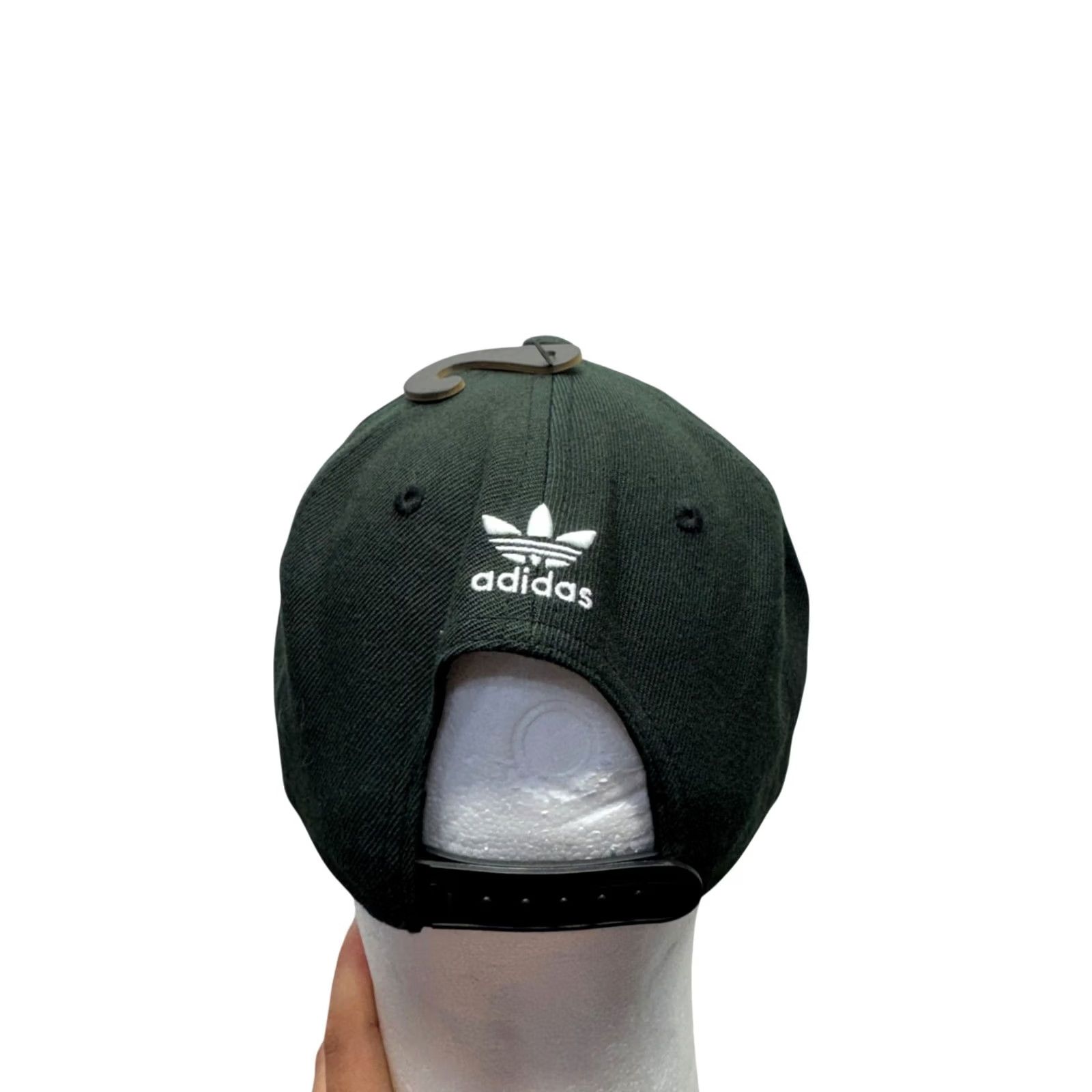 Adidas Adidas Trefoil Adjustable Snapback Hat Black & White OSFM Men Snapback Hat Mens OSFM Black White Embroidered Trefoil Hat Size ONE SIZE - 2 Thumbnail