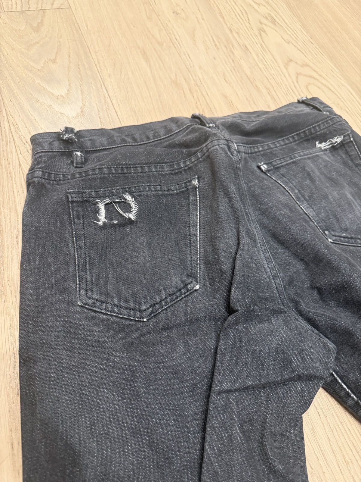 A.P.C. Distressed APC Black Jeans Size US 31 - 6 Thumbnail