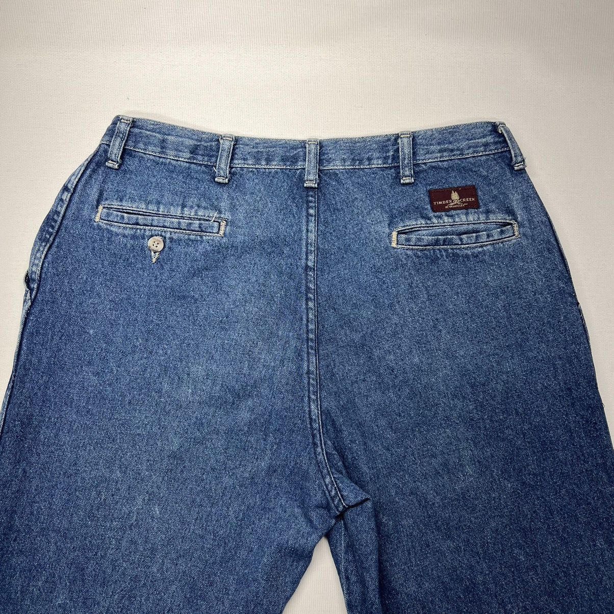 Vintage × Wrangler VTG Wrangler Timber Creek Jeans Blue Straight Denim Baggy Size US 34 / EU 50 - 10 Thumbnail