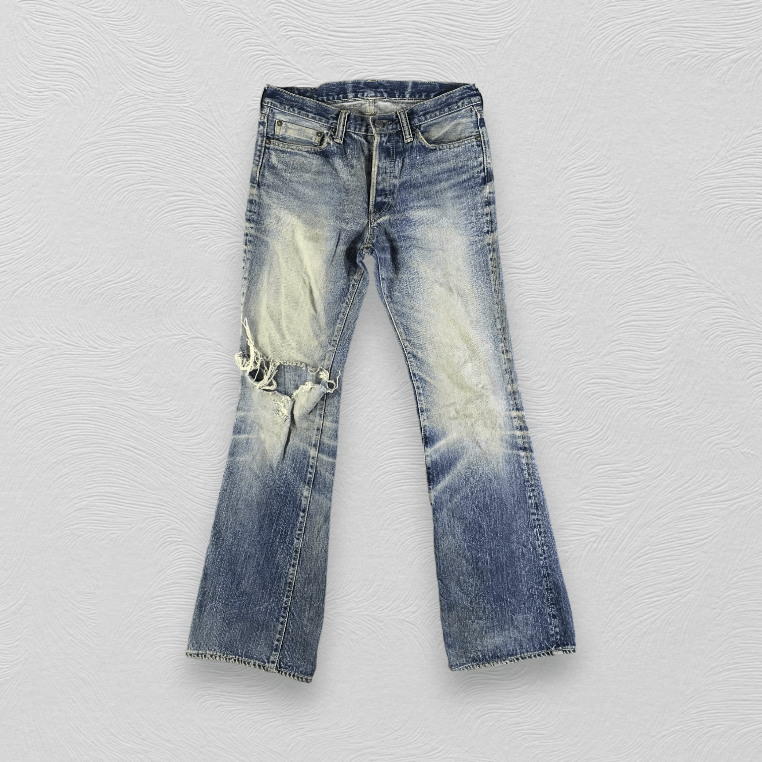 Eternal Vintage Eternal Flare Jeans Ripped Denim KJ3160 Size US 30 / EU 46 - 1 Thumbnail