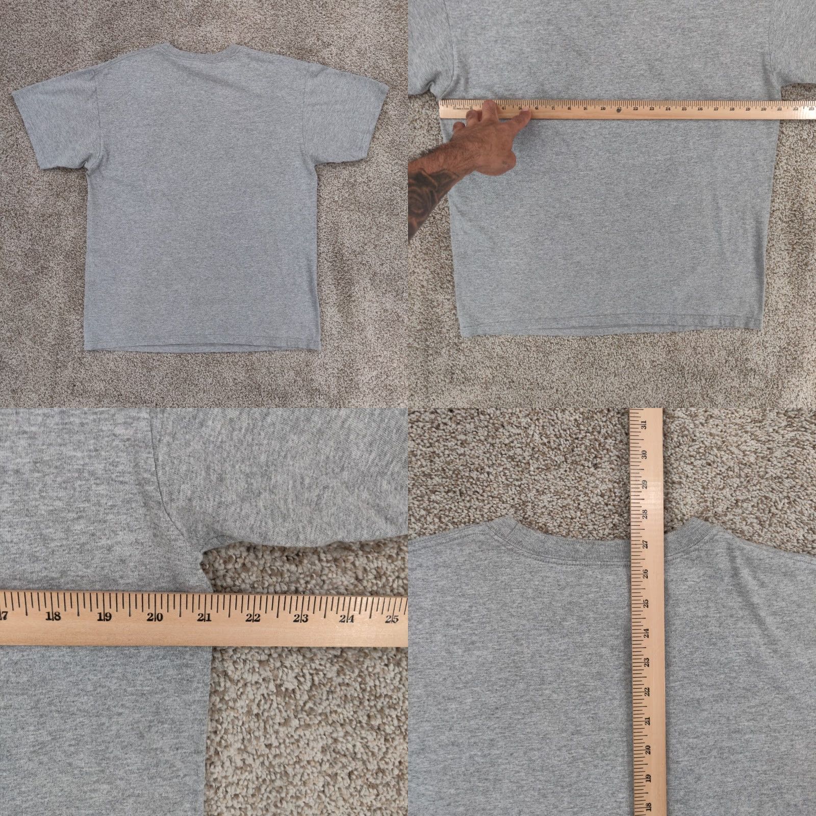 Anvil Gorillaz T Shirt Mens Large Grey Short Sleeve 2011 Graphic Band Tee Rock Music Size US L / EU 52-54 / 3 - 8 Thumbnail