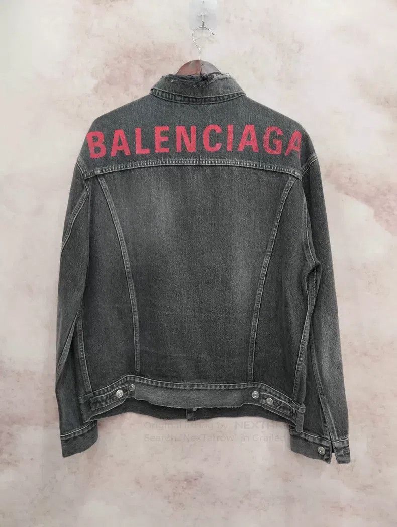 Balenciaga Balenciaga Washed distressed denim jacket Size XXS / US 00 / IT 34 - 2 Thumbnail