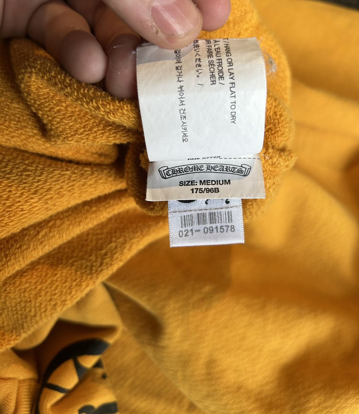 Chrome Hearts Chrome Hearts mustard script hoodie Size US M / EU 48-50 / 2 - 13 Thumbnail