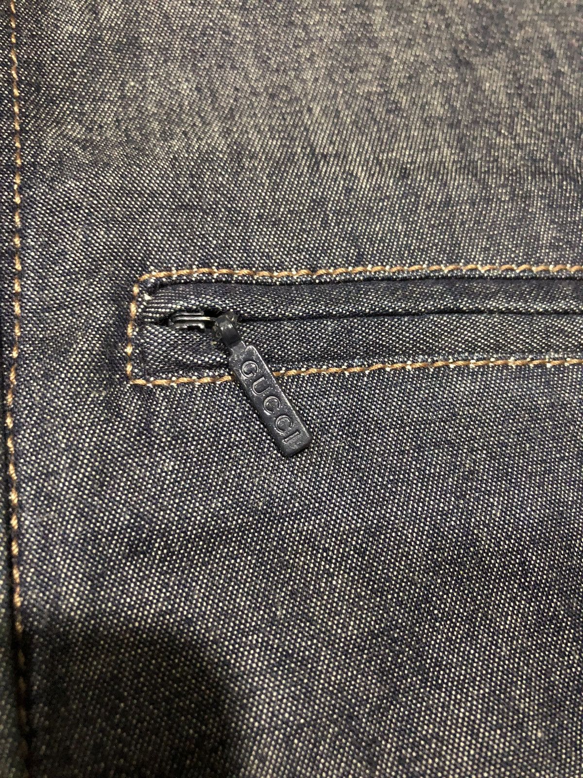 Gucci × Vintage Vintage Gucci Denim Shirt By Zamasport Size S / US 4 / IT 40 - 8 Thumbnail