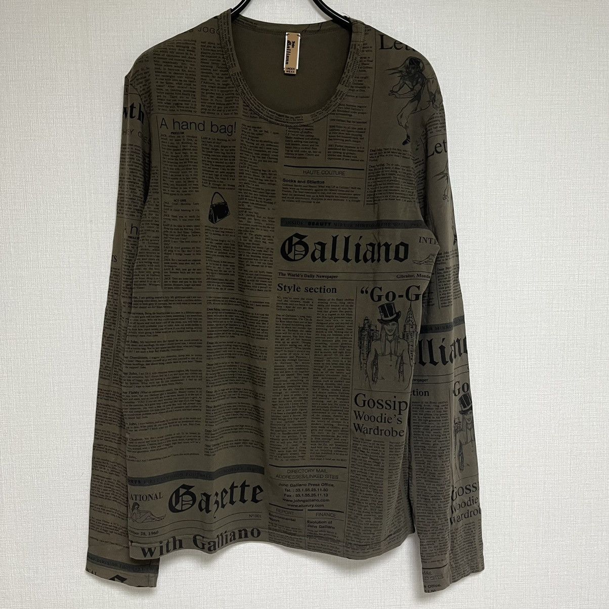 John Galliano Newspaper T Shirt | Grailed