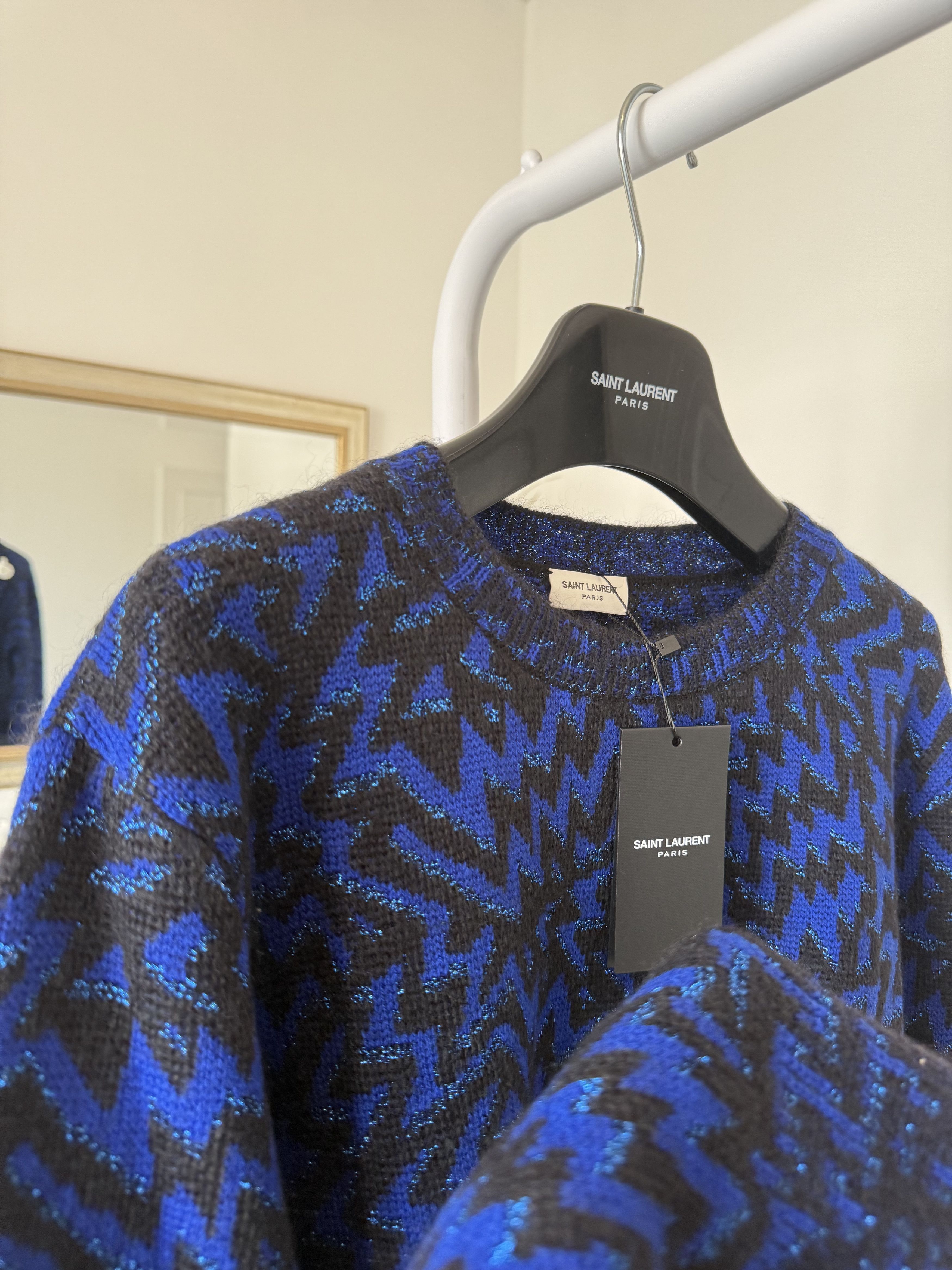 Saint Laurent Paris Saint Laurent Lurex Storms Sweater Size US M / EU 48-50 / 2 - 9 Thumbnail