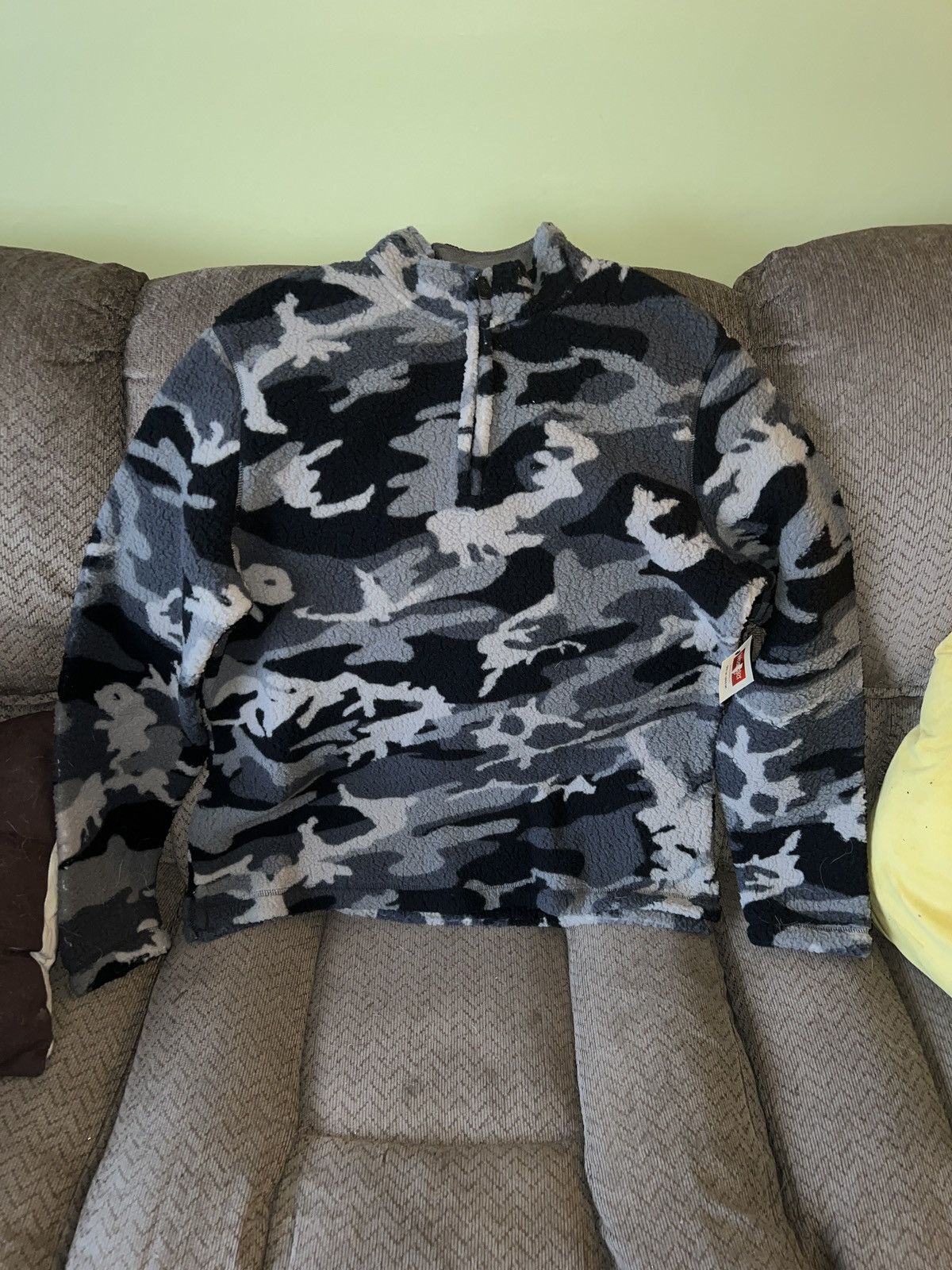 Wrangler Wrangler Wooly Fleece Quarter-Zip Pullover Jacket Size US M / EU 48-50 / 2 - 1 Thumbnail