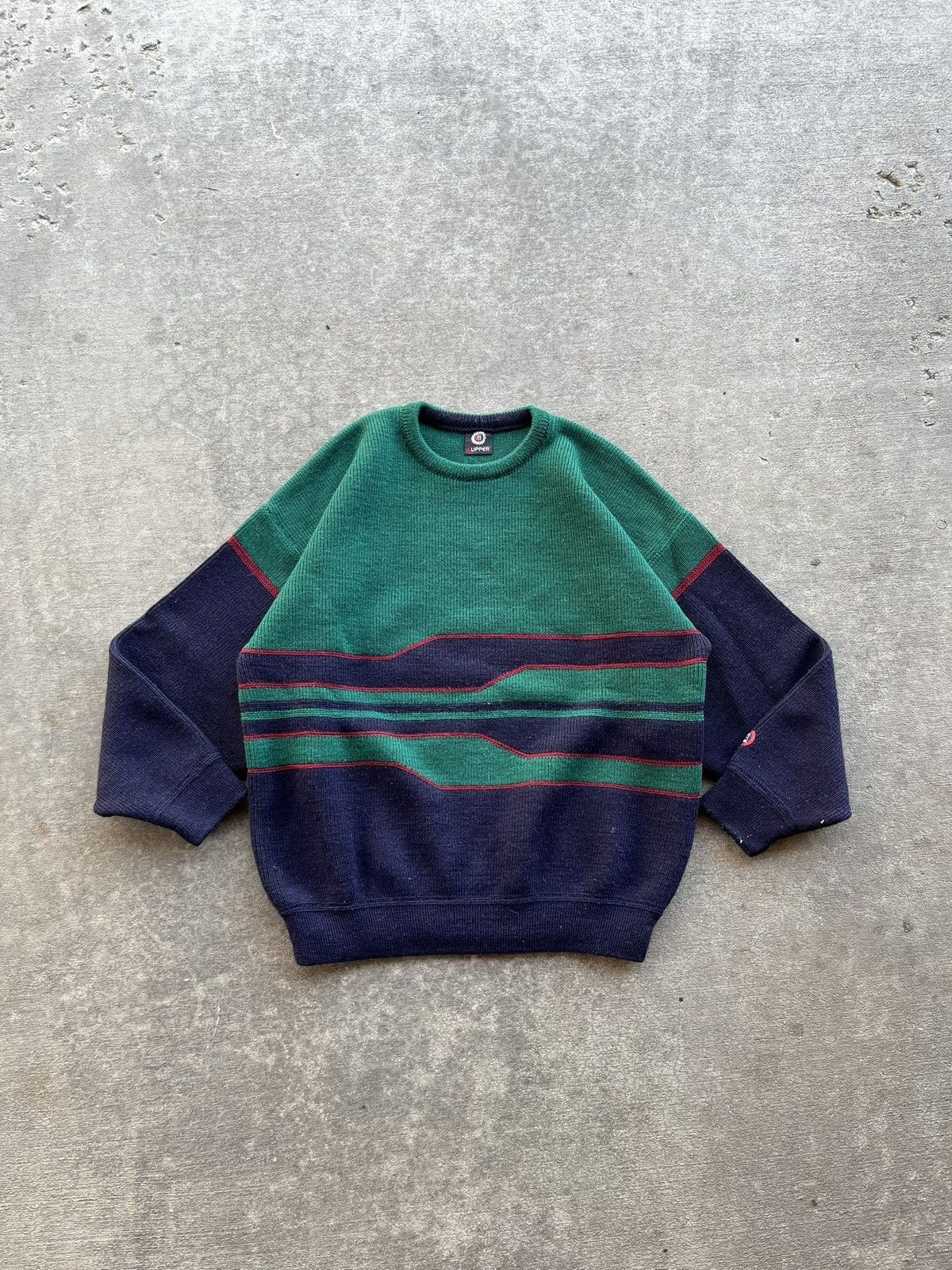 Other Vintage 80s Clipper Made in Denmark Coogi Sweater Size US L / EU 52-54 / 3 - 1 Thumbnail