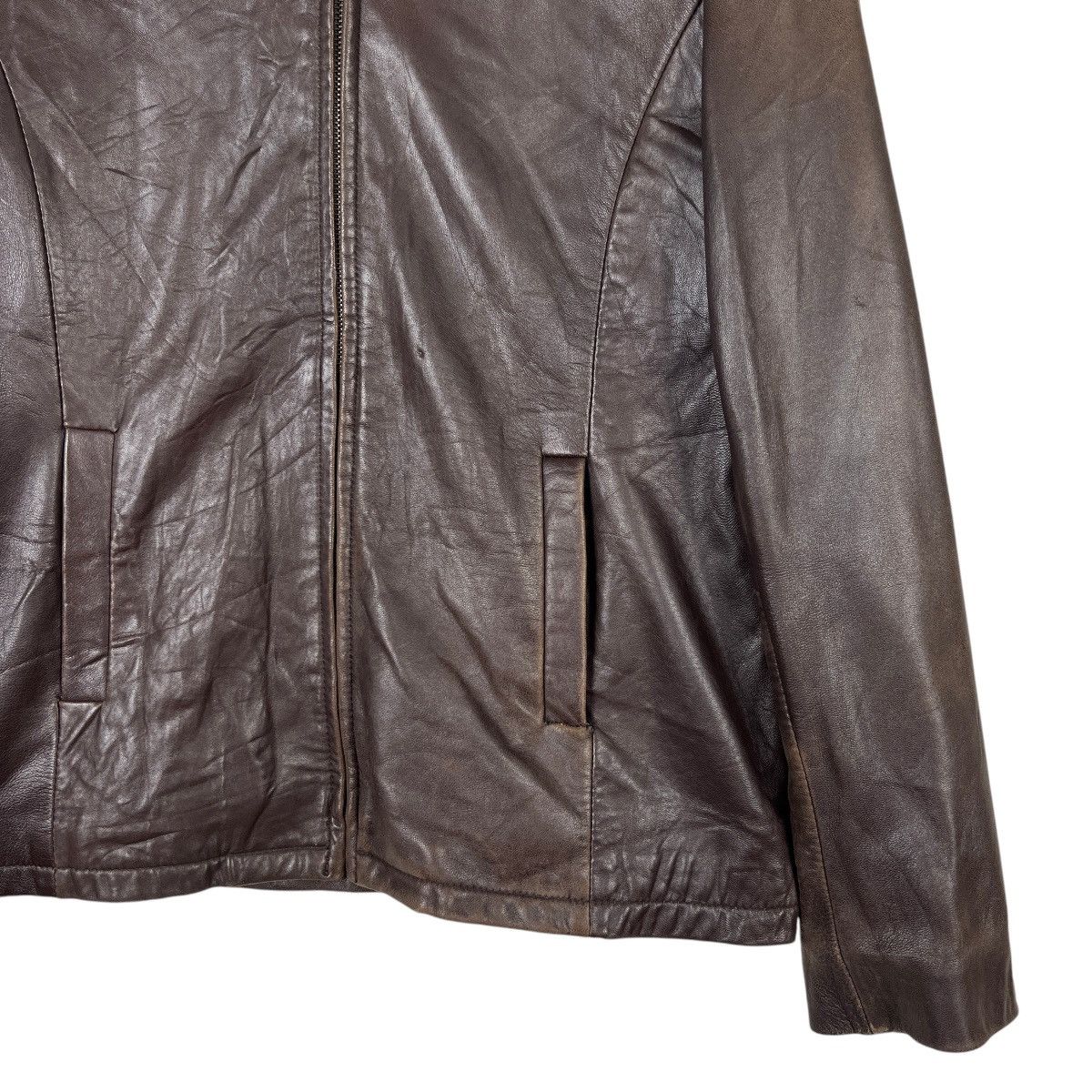 Banana Republic 🔥 RARE 80s-90s VINTAGE BANANA REPUBLIC LEATHER JACKET Size US M / EU 48-50 / 2 - 5 Thumbnail