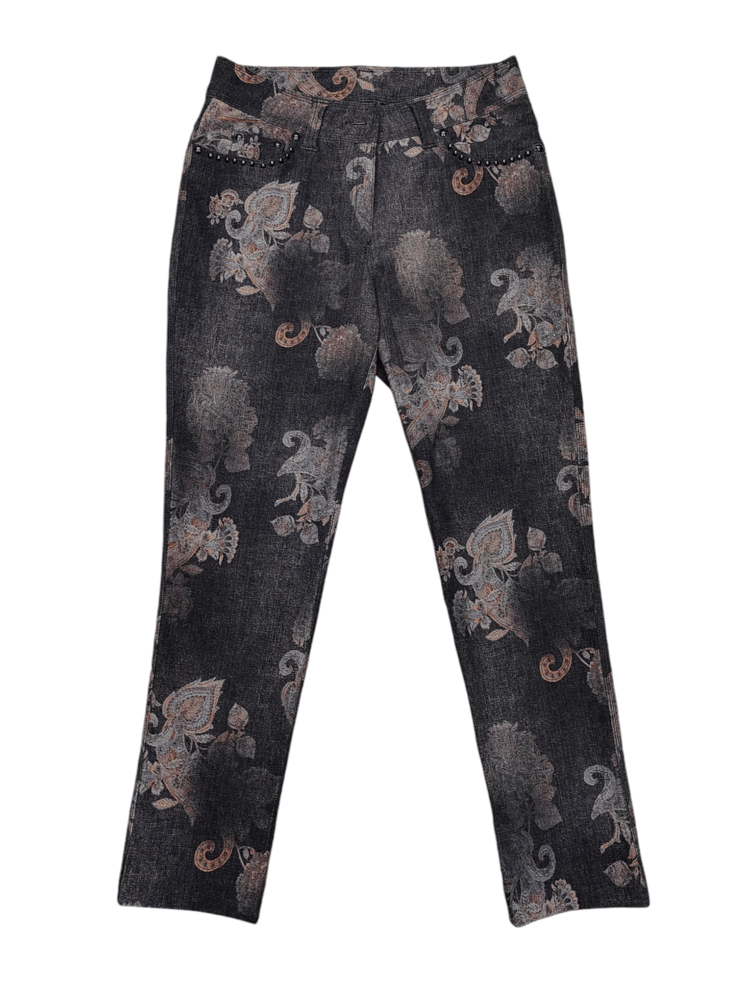 Japanese Brand DOPE🇯🇵La Moda Goji🇯🇵 Art Graphic Studded Pants Size 28" / US 6 / IT 42 - 1 Thumbnail