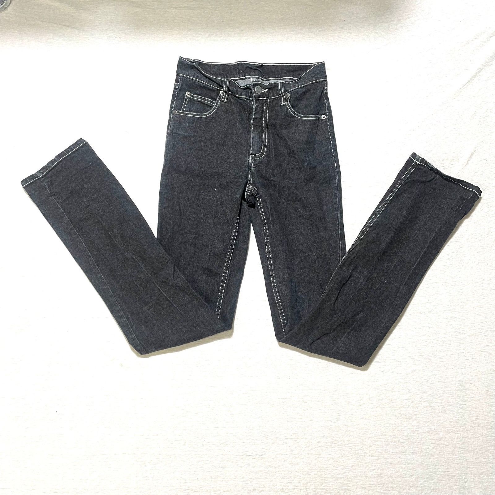 Cheap Monday Cheap Monday Straight Leg Spel Black Jeans Size (28x34) Size 28" / US 6 / IT 42 - 2 Thumbnail