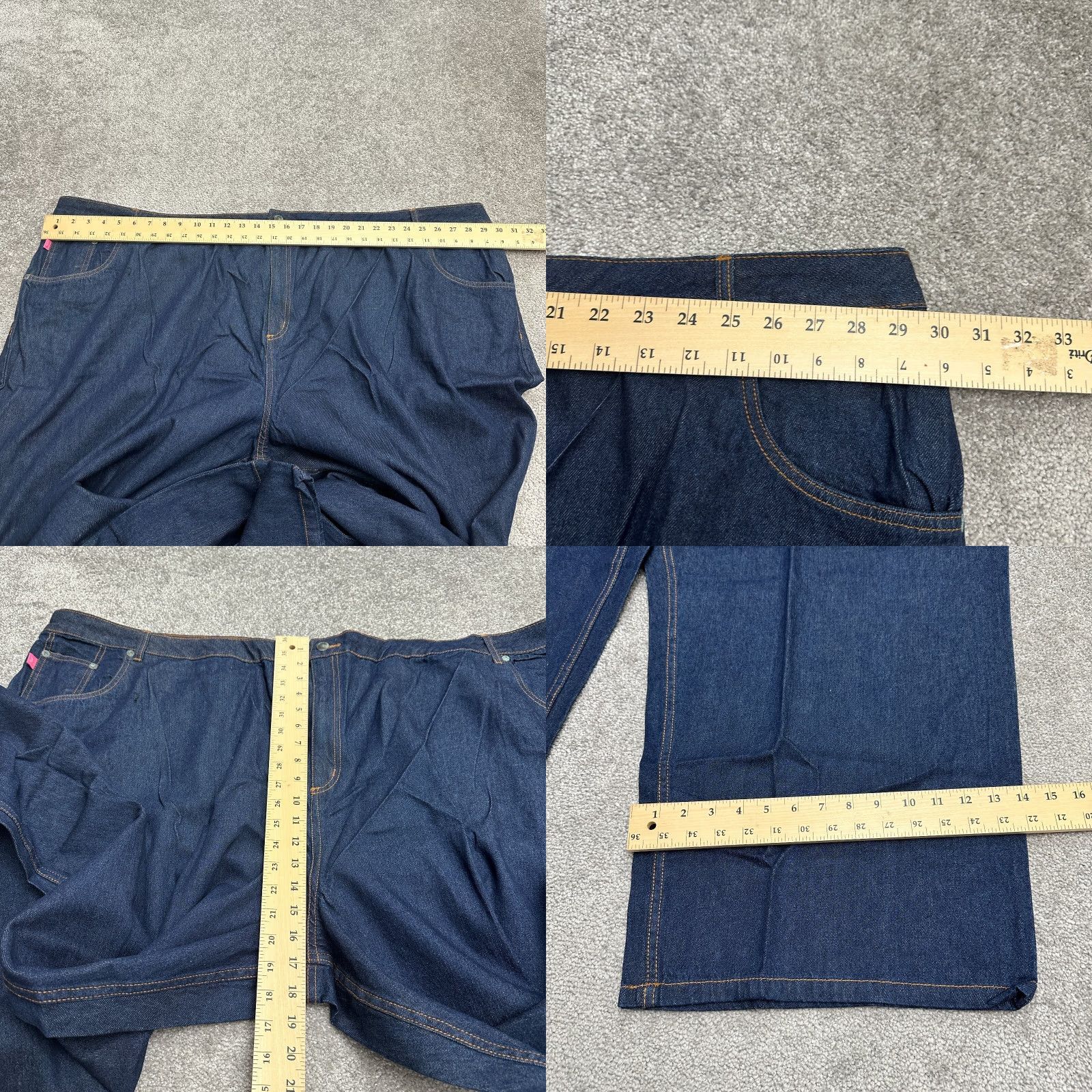 Vintage Woman Within Jeans Denim Straight 40W Plus Womens Blue High Rise 30.5in Inseam Size 27" / US 4 / IT 40 - 8 Thumbnail