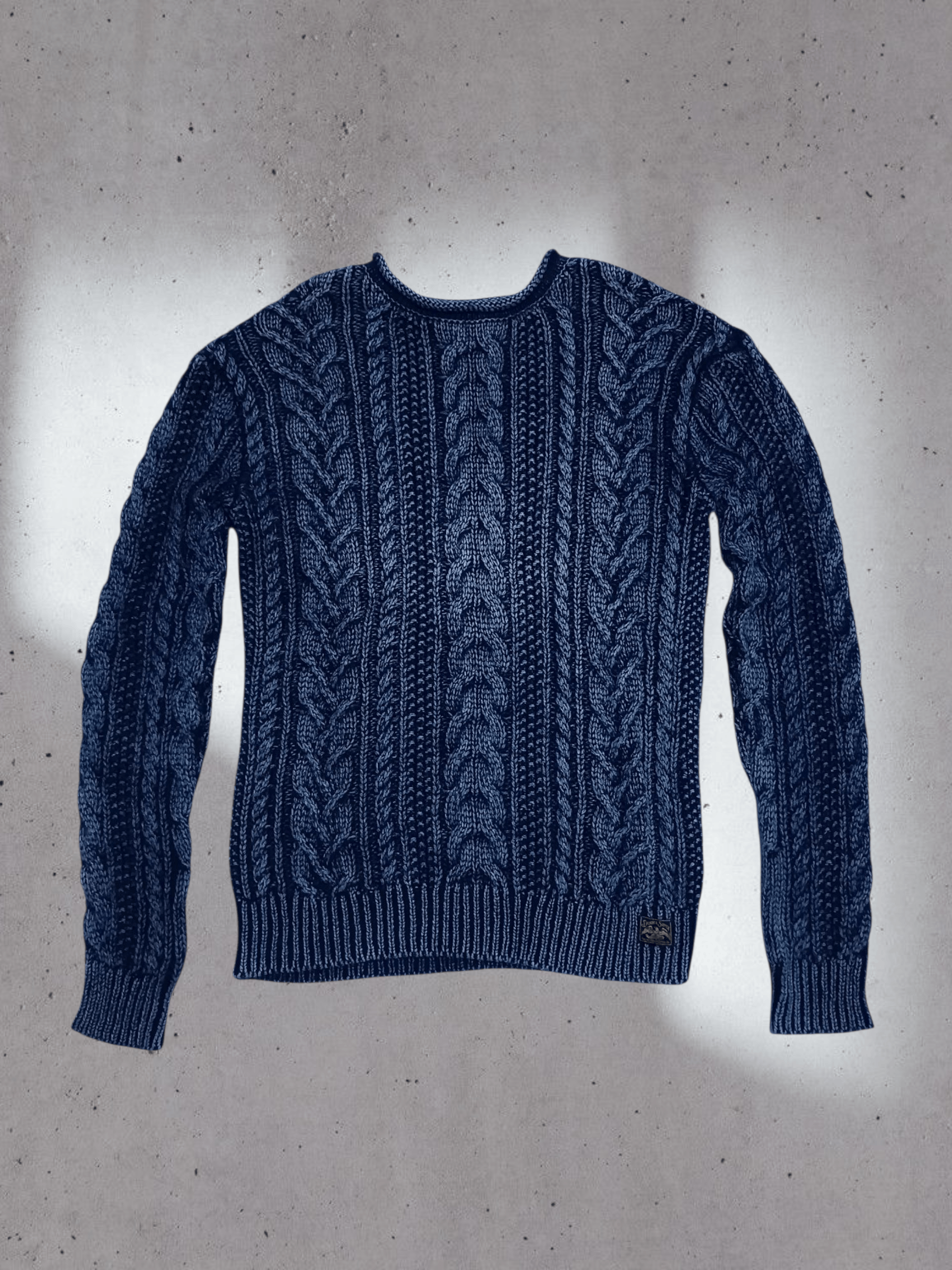 Denim & Supply Ralph Lauren Denim and Supply Indigo Wash Cable Knit Elbow Patch Denim Size US M / EU 48-50 / 2 - 4 Thumbnail
