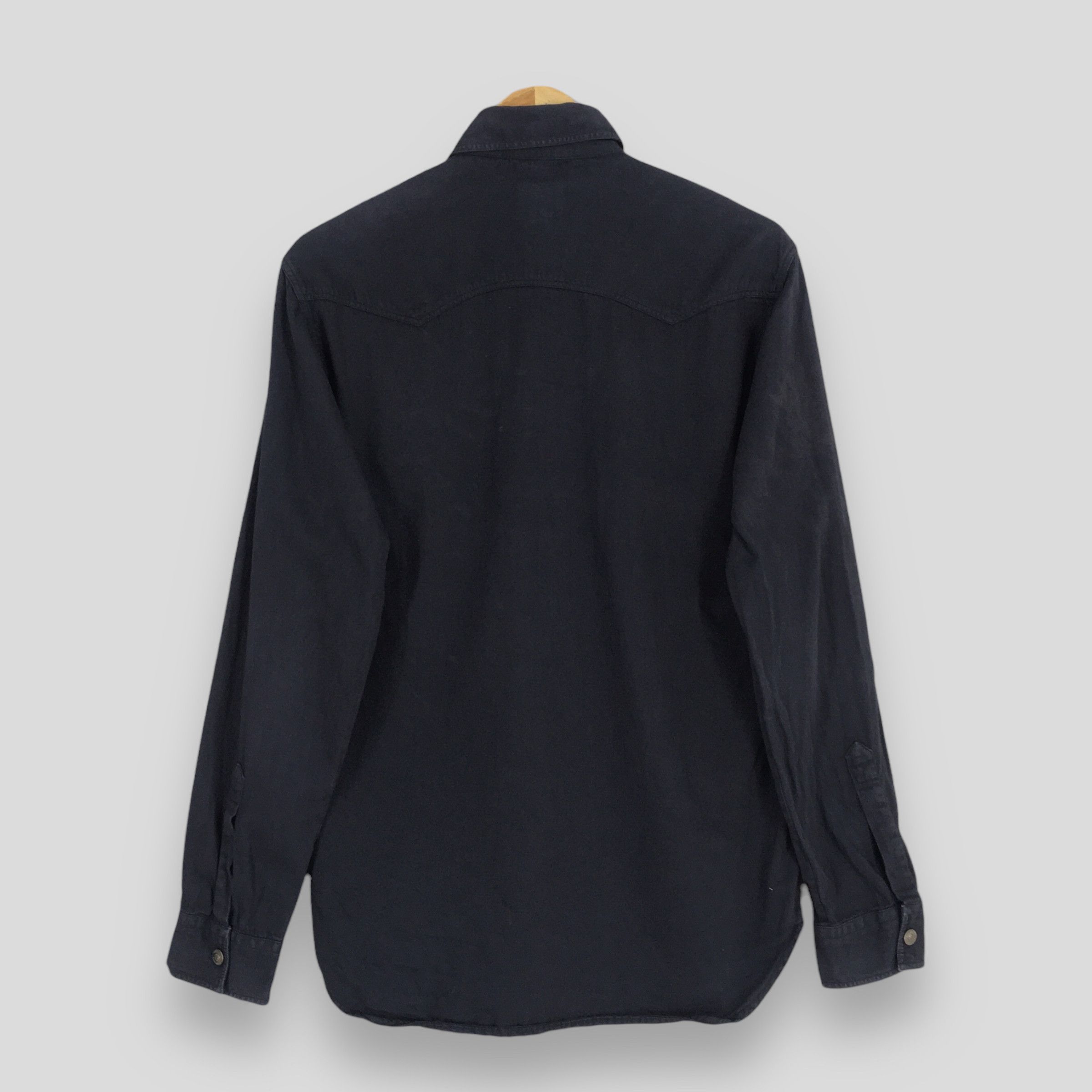 Versace Vintage 90s Versace Jeans Couture Black Shirt Small Size US S / EU 44-46 / 1 - 7 Thumbnail