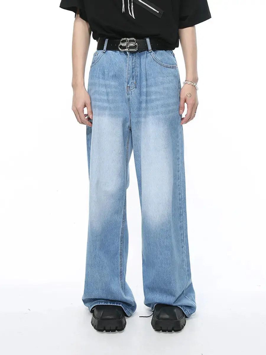 Japanese Brand Retro loose high street wide leg jeans Size US 32 / EU 48 - 1 Thumbnail
