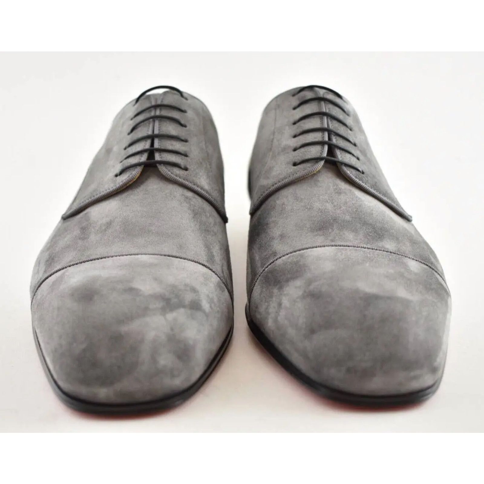 Christian Louboutin Christian Louboutin Grey Suede Lace Dress Loafer 39 6 Size US 6 / EU 39 - 5 Thumbnail