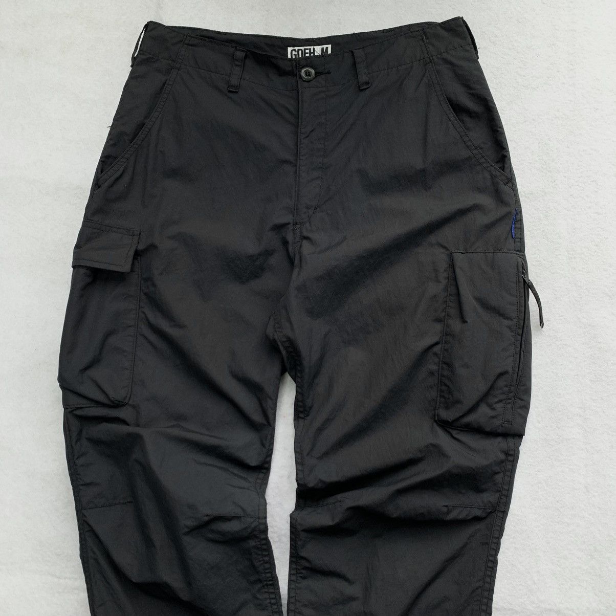GOODENOUGH × Good Enough × Japanese Brand 2000s GDEH (Goodenough) Nylon 3D Pocket Cargo Pants Size US 30 / EU 46 - 2 Thumbnail